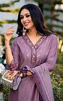 Malvika Purple Embroidered Salwar Suit Malvika Purple Embroidered Salwar Suit